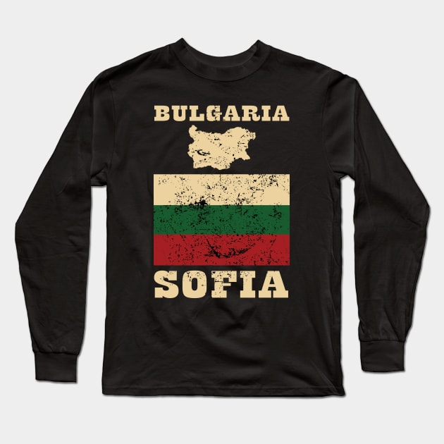 Flag of Bulgaria Long Sleeve T-Shirt by KewaleeTee